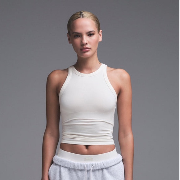 Skims Cotton Jersey Crew Neck Tank - Picture 3 of 6